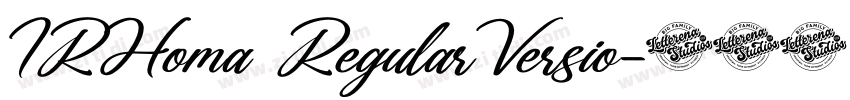 IRHoma RegularVersio字体转换